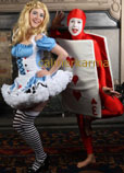ALICE IN WONDERLAND themed hostesses and cupcake girls
