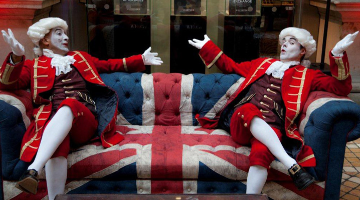 BEST OF BRITISH THEMED ENTERTAINMENT ROYAL FOOTMEN ENTERTAINERS HIRE UK