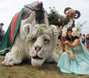 ENCHANTED LION WALKABOUT ACT HIRE