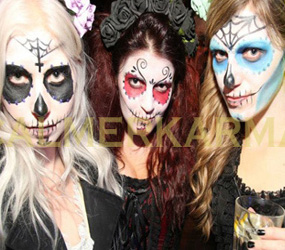 DAY OF THE DEAD MAKEUP FOR GUESTS -HALLOWEEN THEMED MAKEUP FOR EVENTS