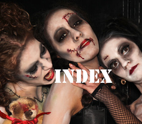 HALLOWEEN THEMED PARTY ENTERTAINMENT TO HIRE - INDEX