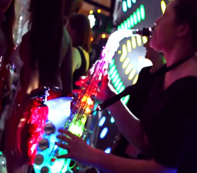 LED SAXOPHONISTS Fabulous for mix and mingle staged sets or playing with your DJ - bring Ibiza to your Xmas party -Book an LED Saxophonist