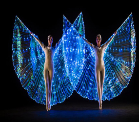 LED WING DANCERS & BALLERINAS - BOOK WALKABOUT LED DANCERS FOR YOUR XMAS PARTY 