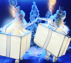 BOOK LED XMAS PRESENTS ON ROLLER SKATES - WINTER ACTS TO HIRE
