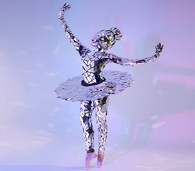 Studio 54 themed entertainment - Mirror Ballerinas - dazzling entertainment for Birthdays Weddings, Batmitzvahs