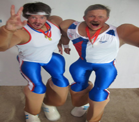 OLYMPICS THEMED ENTERTAINMENT - GB ATHELETE BOUNCY STILTS TO HIRE 
