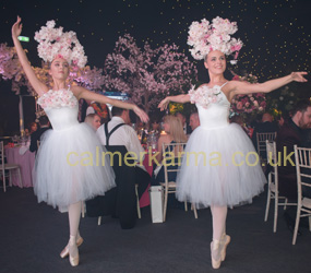 Nutcracker themed Ballet Dancers to hire - Waltz of flowers performers - SPRING BLOSSOM BALLERINAS HIRE MANCHESTER, LONDON 