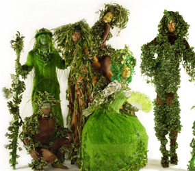 Nature themed events - THE GARDEN-PEOPLE-STILTS-ACROBATS AND MIX AND MINGLE GARDEN THEMED ACT LONDON