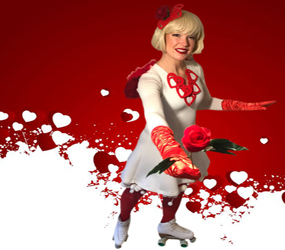 VALENTINES ENTERTAINMENT - CUPID ROLLER SKATER HIRE 