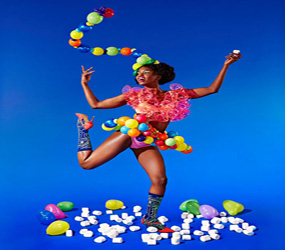 Nutcracker Land of Sweets performers -Balloon Candy acts hire