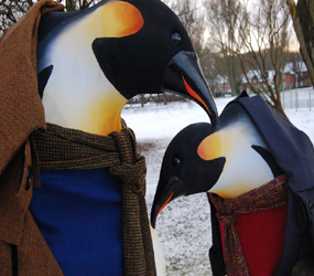 WINTER WONDERLAND THEMED PERFORMERS TO HIRE - THE PENQUINS