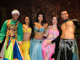 Arabian Nights themed entertainment - belly dancers & dervish