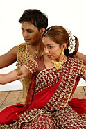 Indian Bollywood dancing duo