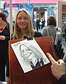 caricatures make a great exhibition stand attraction