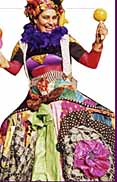 carmen miranda comical stilts