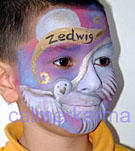 face painting - owl