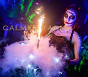 HALLOWEEN HOSTESSES ZOMBIE DOLLS DRINKS, CANAPES & TRICK OR TREAT CANDY WALKABOUT ACTS