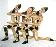harlequin acrobats