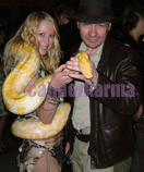 Indiana Jones lookalike and our jungle snake girl