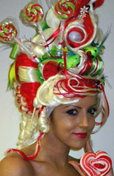 Candy Hostess in Living Candy Costume
