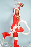 santas helper balloon modeller