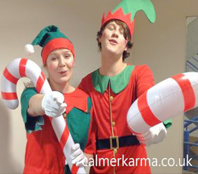 XMAS ENTERTAINMENT - THE SINGING ELVES - CHRISTMAS PARTY ENTERTAINMENT TO HIRE