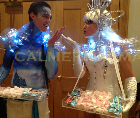 WINTER WONDERLAND THEMED ENTERTAINMENT - CHRISTMAS PARTY ACTS TO HIRE - LONDON + MANCHESTER
