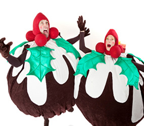 CHRISTMAS THEMED ENTERTAINMENT - THE CRAZY XMAS PUDDINGS ACT TO HIRE