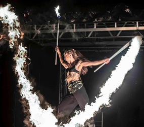ARABIAN NIGHTS FIRE DANCERS HIRE UK