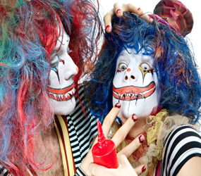 Halloween Horror Clowns Toyshop themed acts to hire