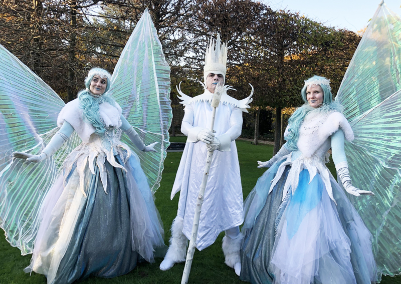 ICE KING PERFORMER - WINTER WONDERLAND WALKABOUT ACT, greet guests AND MC