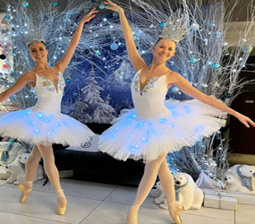 LED ICE PRINCESS BALLERINA - ELEGANT DANCERS FOR CHRISTMAS PARTIES HIRE