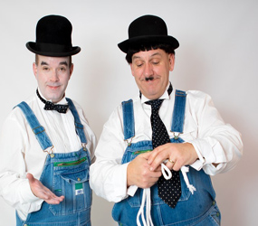 Hollywood Icons Laurel + Hardy Comedy duo hire for hollywood events