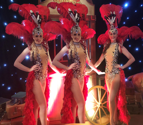 MOULIN ROUGE SHOWGIRLS + HOSTESSES TO HIRE FOR EVENTS UK