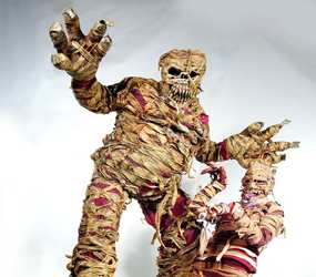 MUMMY HORROR STILTS HIRE 
