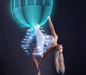 Under the Sea & Ocean Entertainment - Book LED underwater themed aerial act 