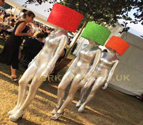 SPACE, SCI FI THEMED WALKABOUT ENTERTAINMENT -PLANET LAMPSHADE FEMBOTS