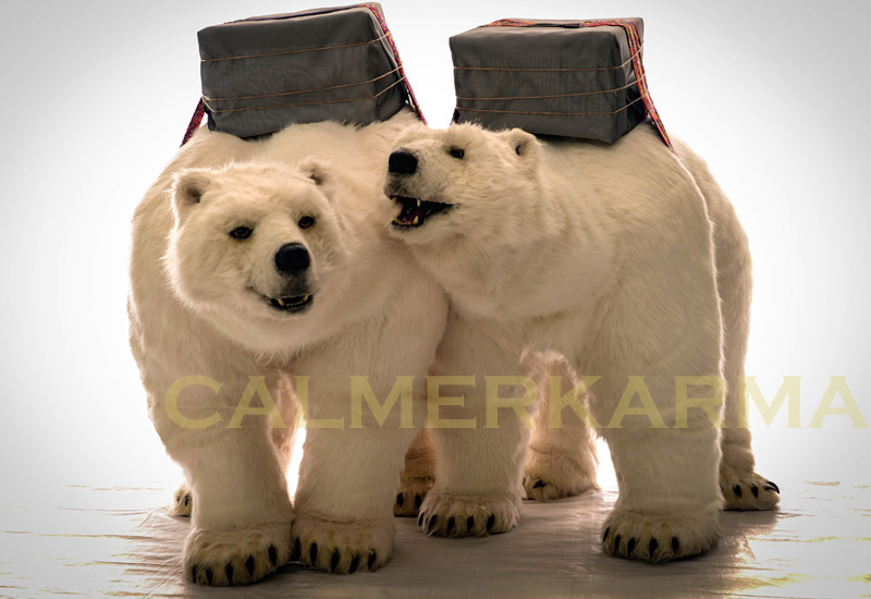 ANIMATRONIC POLAR BEAR ACT FOR HIRE - UK WINTER THEMED ENTERTAINMENT