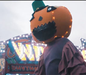 Pumpkin-Stilts-Halloween themed entertainment to hire walkabout Acts