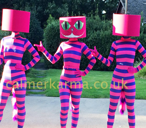 ALICE IN WONDERLAND THEMED ENTERTAINMENT - SURREAL CHESHIRE CAT LED WALKABOUT 