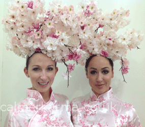 SPRING THEMED HOSTESSES - SPRING BLOSSOMS TO HIRE