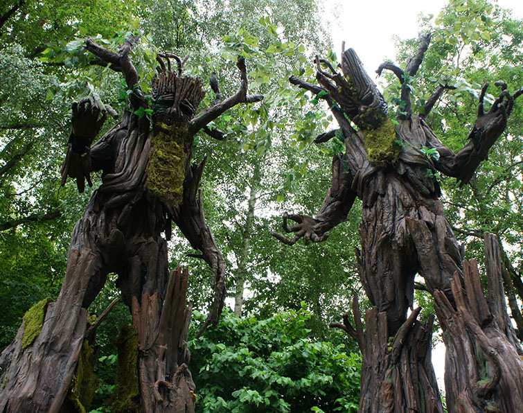 Tree Stilts to Hire- Secret Garden, Woodland themed entertainment book UK