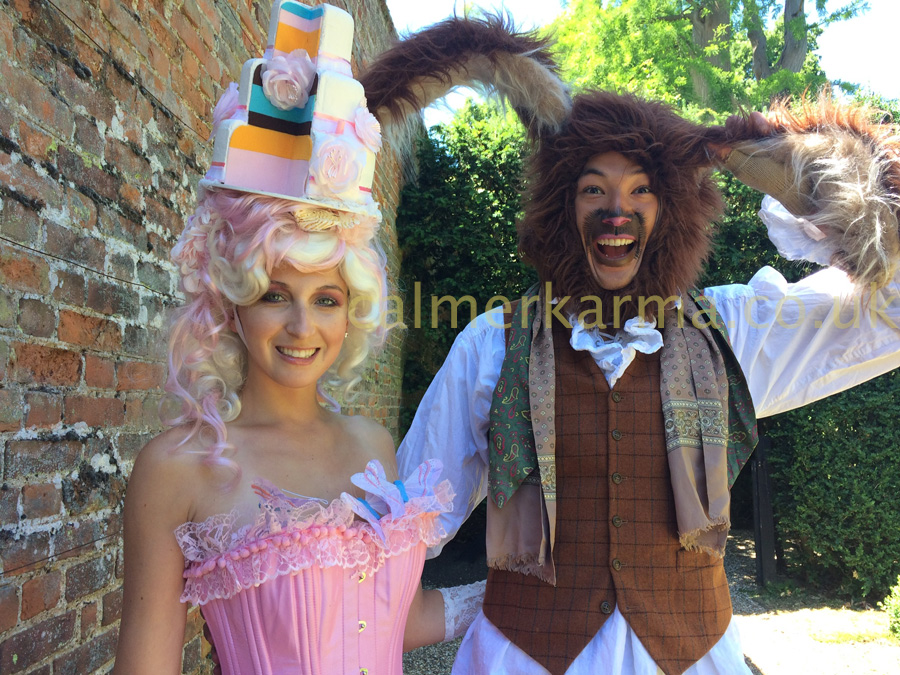 ALICE IN WONDERLAND THEMED HOST MAD-MARCH-HARE+HOSTESS-CAKE-TADAH TO HIRE MANCHESTER, ESSEX, HARROGATE, LONDON