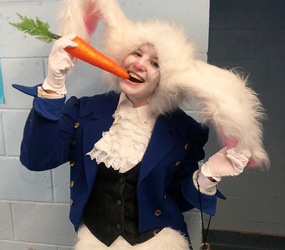 White Rabbit Performers - interactive Alice in Wonderland Rabbit characters hire