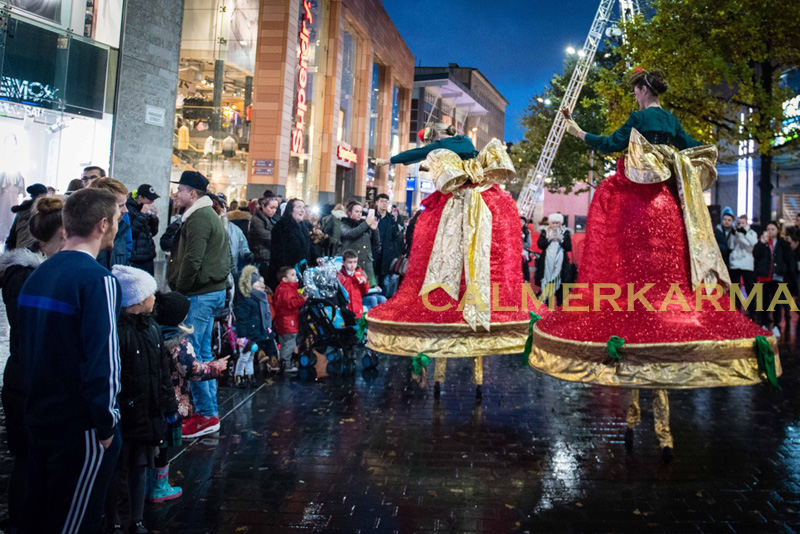 CHRISTMAS STILTS TO HIRE- BELL STILTS UK