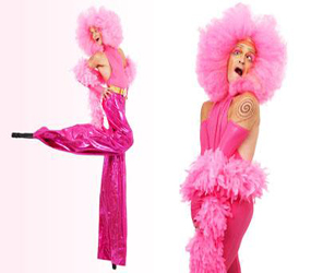 DISCO STILTS -THE PINK AFROS - 70S THEMED ENTERTAINMENT