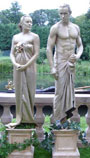 living statues classical stone paint