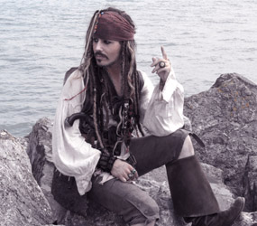 PIRATE THEMED ENTERTAINMENT - JACK SPARROW LOOKALIKE ACT 