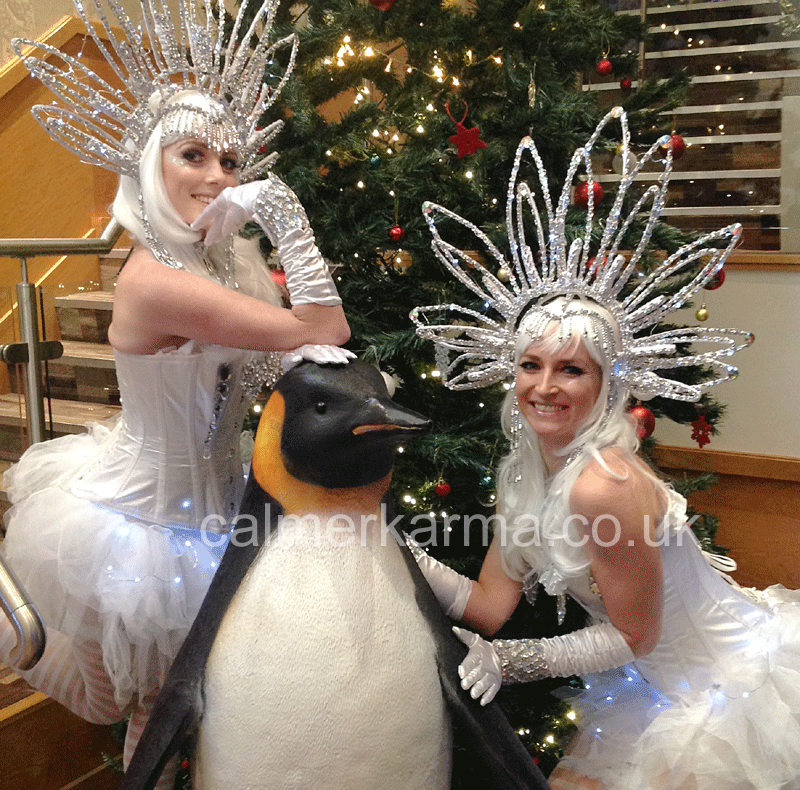 WINTER KISSES- XMAS THEMED HOSTESSES TO HIRE UK