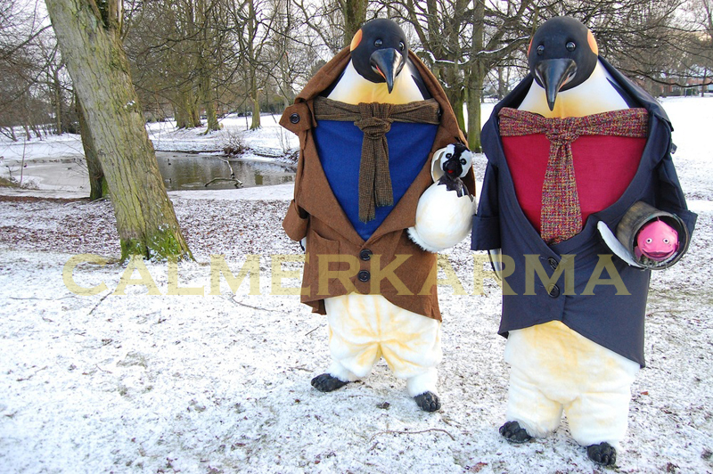 XMAS PENGUINS WALKABOUT ACT TO HIRE -UK